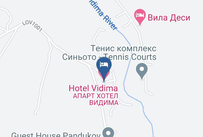 Hotel Vidima Map - Lovech - Apriltsi