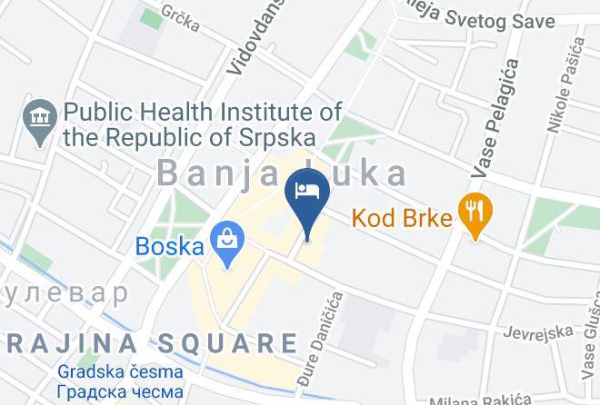 Banja Luka - Hotel Vidovic Maps