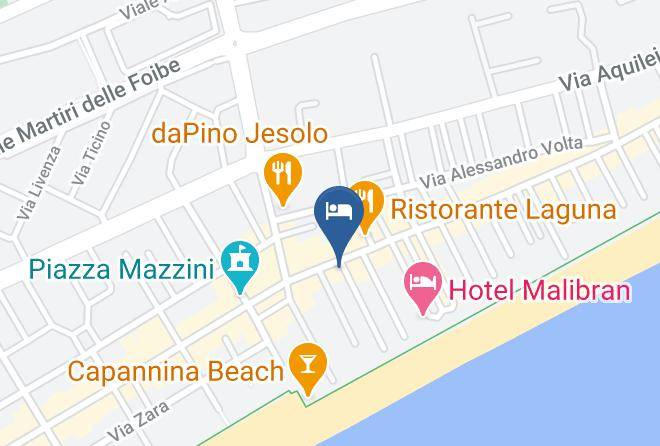 Hotel Vienna Jesolo Map