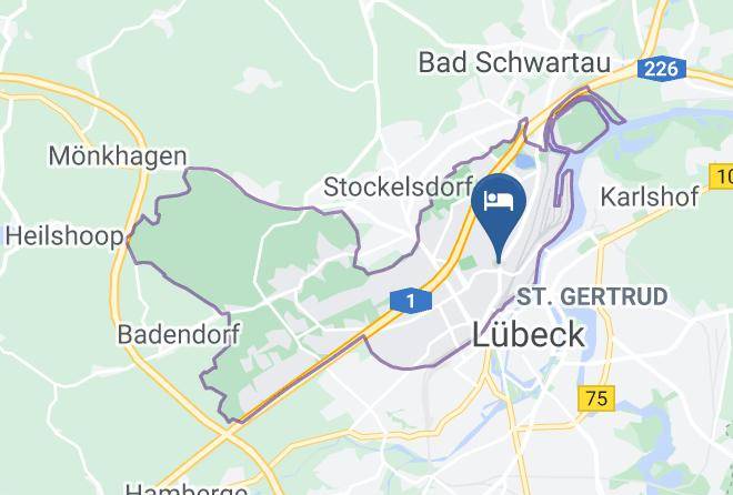 Lubeck - Hotel Vier Jahreszeiten Lubeck Maps