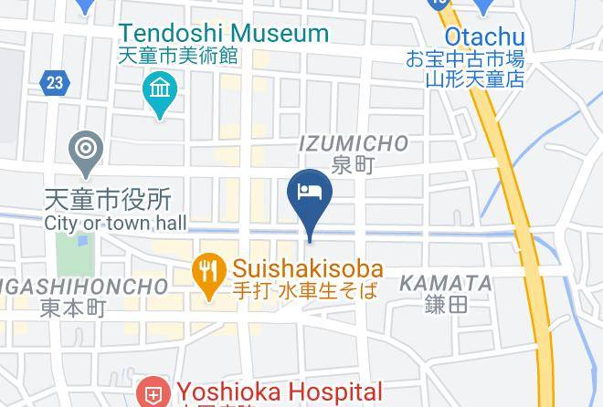 Tendo City - Hotel View Kuroda Maps