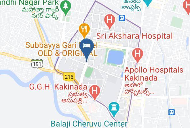 Kakinada - Hotel Vijaya Sree Maps