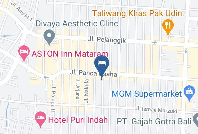 Kota Mataram - Hotel Viktor 2 Maps