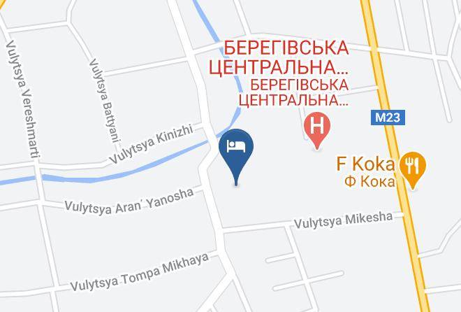 Berehove - Hotel Viktoria Maps