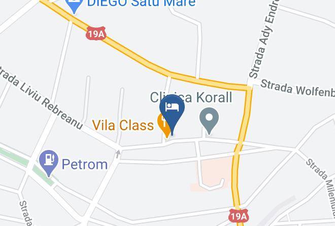 Satu Mare - Hotel Vila Class Maps