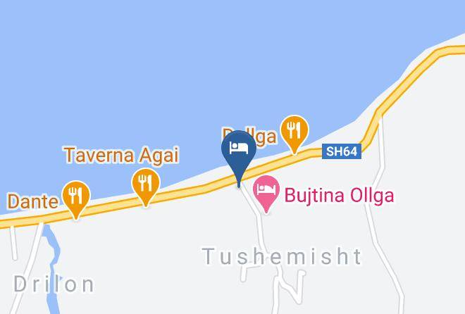 Pogradec - Hotel Vila Drilon Maps