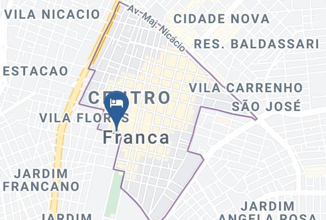 Franca - Hotel Vila Flores Maps