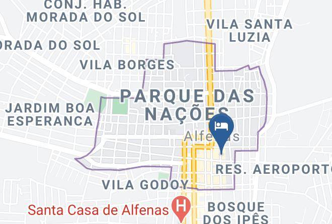Alfenas - Hotel Vila Real Maps