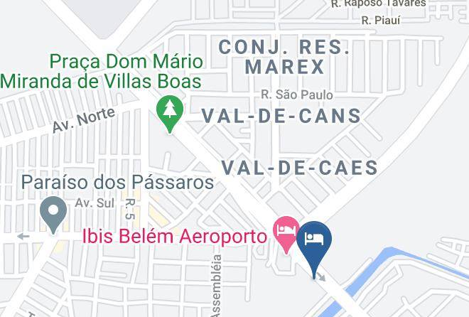 Hotel Vila Rica Belem Map