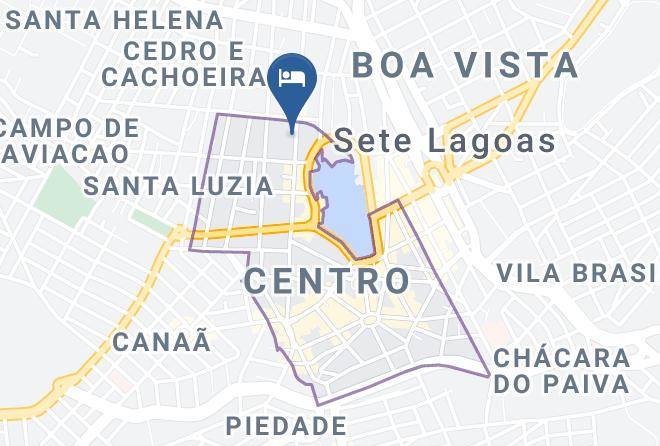 Sete Lagoas - Hotel Vila Serrana Maps