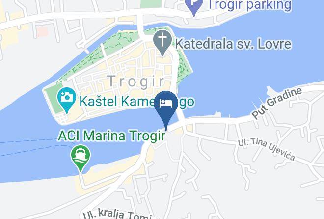 Trogir - Hotel Vila Sikaa Maps