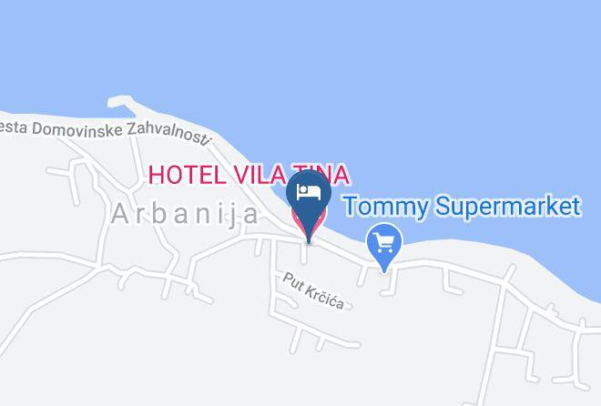 Trogir - Hotel Vila Tina Maps