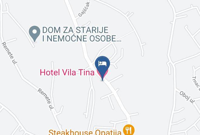 Zagreb - Hotel Vila Tina Maps