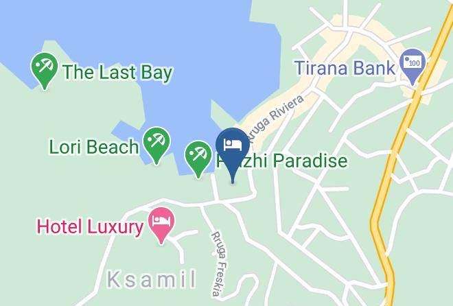 Saranda - Vila Park Bujari Hotel Ksamil Maps