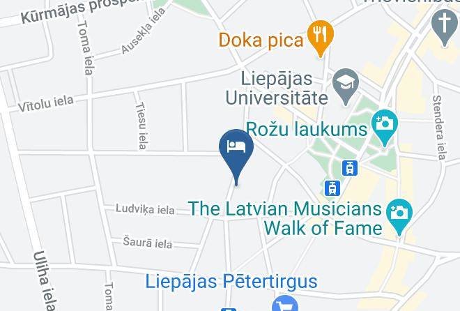 Liepaja - Hotel Vilhelmine Maps