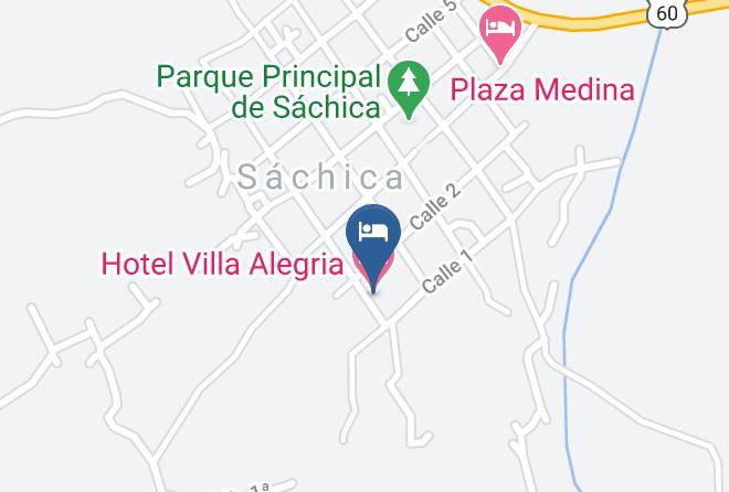 Hotel Villa Alegria Map - Boyaca - Sachica