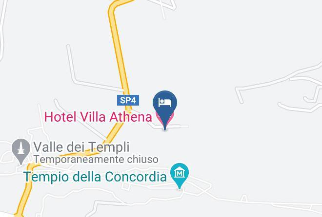 Agrigento - Hotel Villa Athena Maps