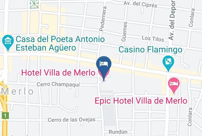 Santa Rosa Dellara - Hotel Villa De Merlo Maps