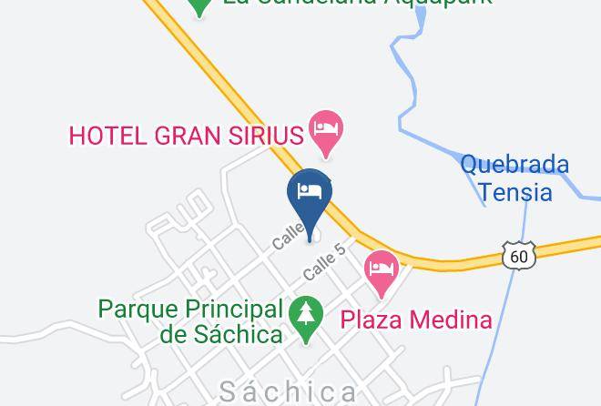 Hotel Villa Luisa Sachica Map - Boyaca - Sachica