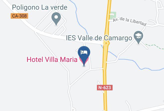 Hotel Villa Maria Mapa - Cantabria - Camargo