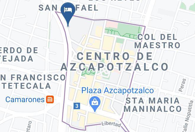 Azcapotzalco - Hotel & Villas Plaza Del Rey Maps