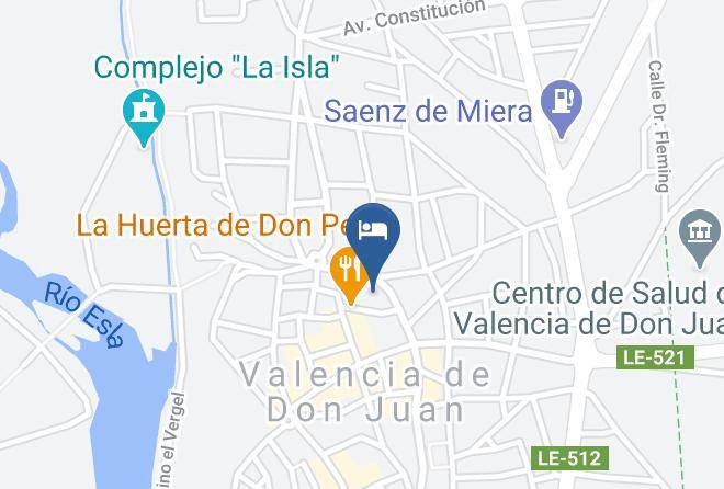 Leon - Hotel Villegas Valencia De Don Juan Maps