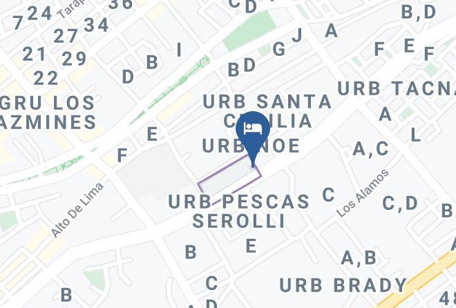 Tacna - Hotel Vina Del Mar Maps