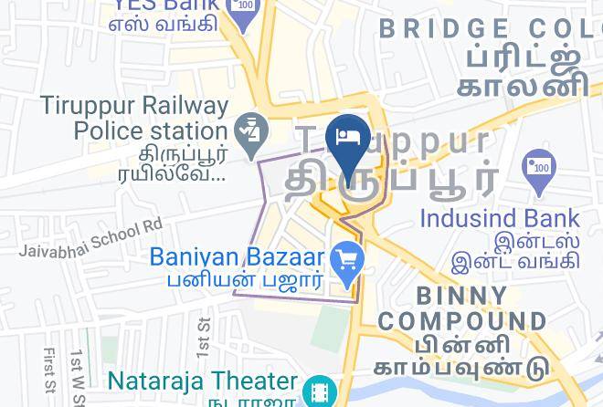 Tiruppur - Hotel Vinayaga Tirupur Maps