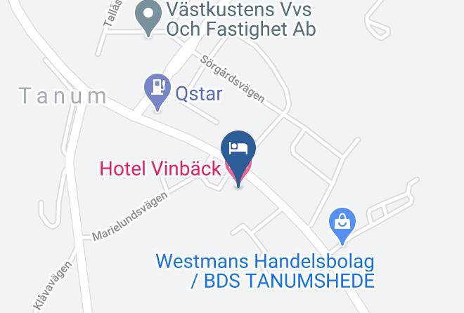 Tanum - Hotel Vinback Maps
