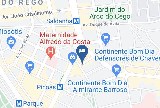 Lisbon - Hotel Vip Asharaf Aly Maps