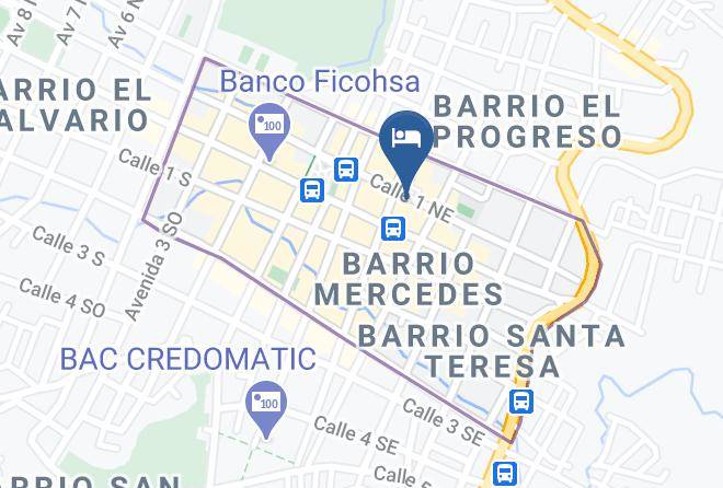 Santa Rosa Dean - Hotel Vip Copan Maps