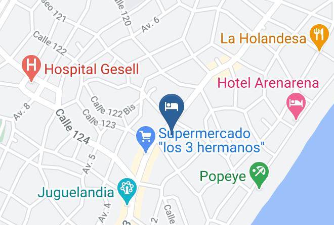 Villa Gesell - Hotel Vireo Maps