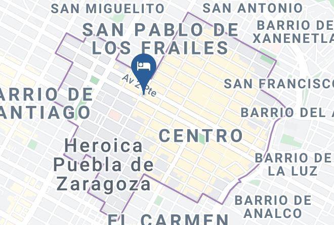 Heroica Puebla De Zaragoza Puebla - Hotel Virrey De Mendoza Maps