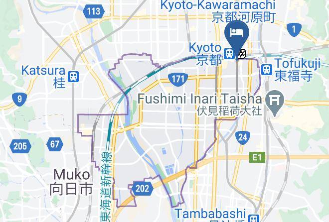 Kyoto City Minami Ward - Hotel Vischio Kyoto By Granvia Maps
