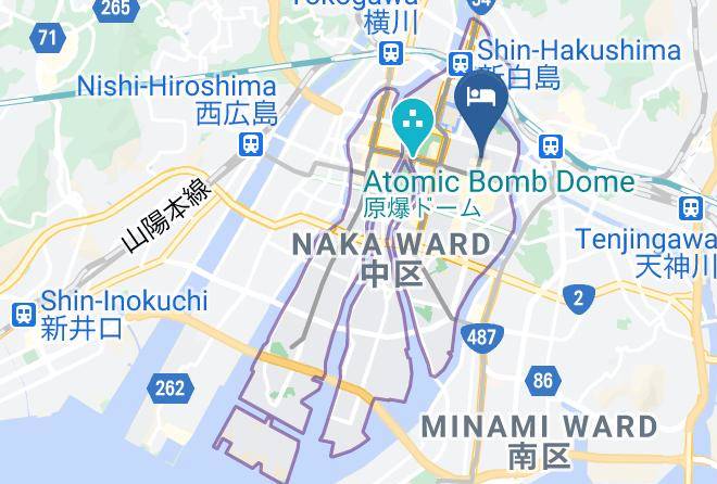 Hiroshima City Naka Ward - Hotel Vista Hiroshima Maps