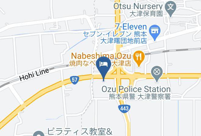 Ozu Townkikuchi District - Hotel Vista Kumamoto Airport Maps
