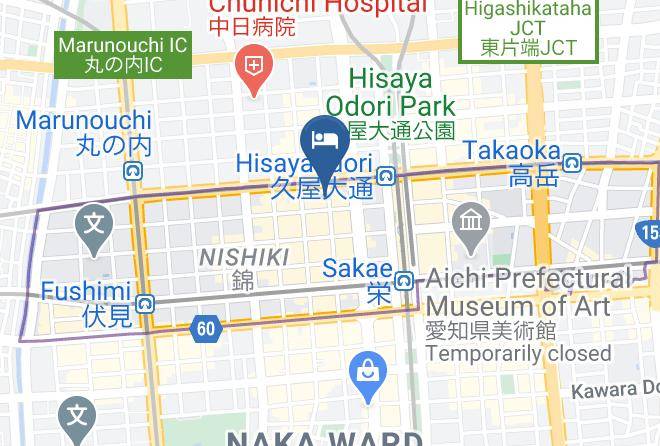 Nagoya City Naka Ward - Hotel Vista Nagoya Maps