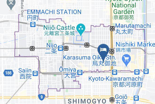 Kyoto City Nakagyo Ward - Hotel Vista Premio Kyoto Nagomitei Maps