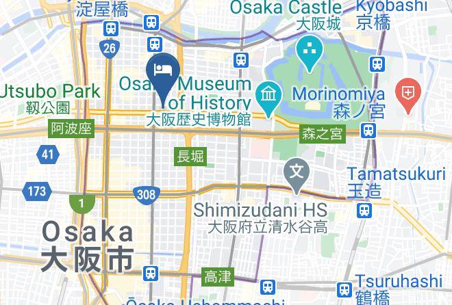 Osaka City Chuo Ward - Hotel Vista Premio Osaka Hommachi Maps