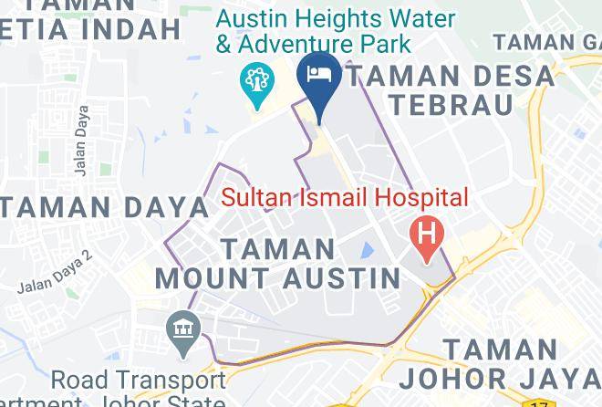 Johor Bahru - Hotel Vistaria Maps