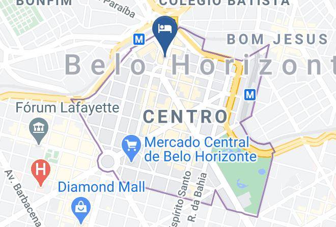 Belo Horizonte - Hotel Vitoria Maps