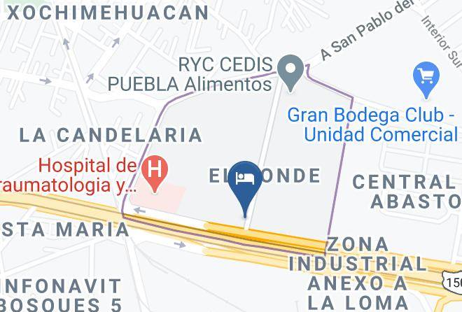 Puebla Central De Abastos - Hotel Vittoria Maps