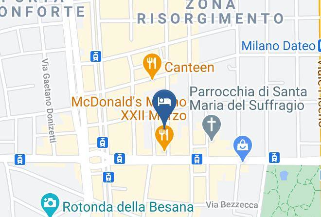 Milan - Hotel Vittoria Maps