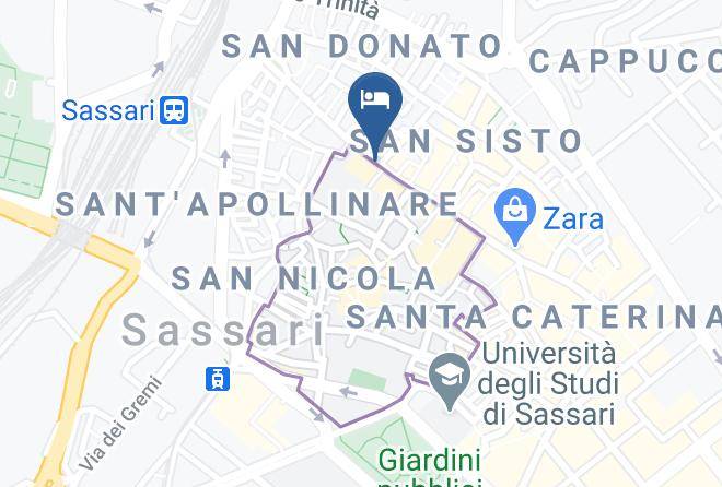 Sassari - Hotel Vittorio Emanuele Maps
