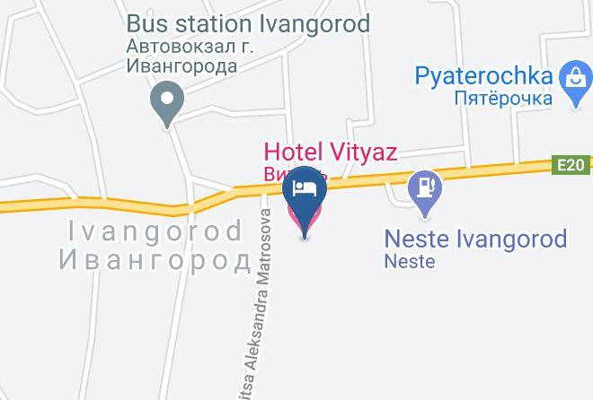 Kingiseppsky District - Hotel Vityaz Maps