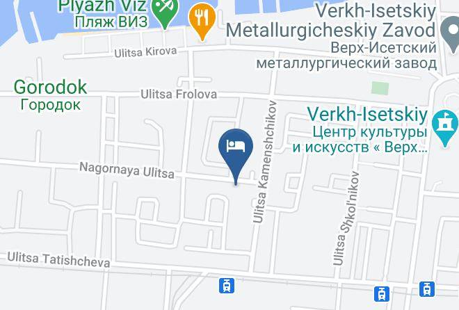 Yekaterinburg - Hotel Vizavi Maps