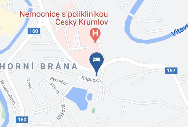 Cesky Krumlov - Hotel Rajsky Maps