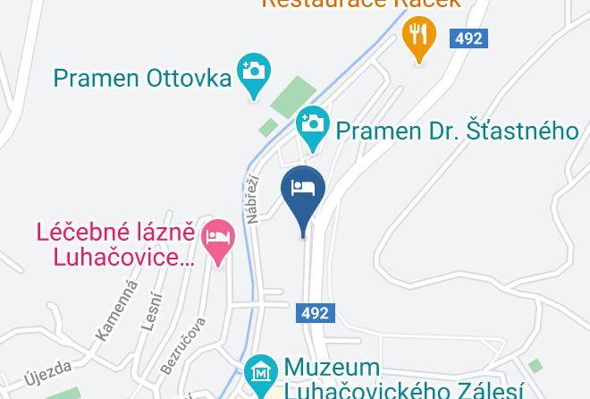 Luhacovice - Hotel Vltava Maps