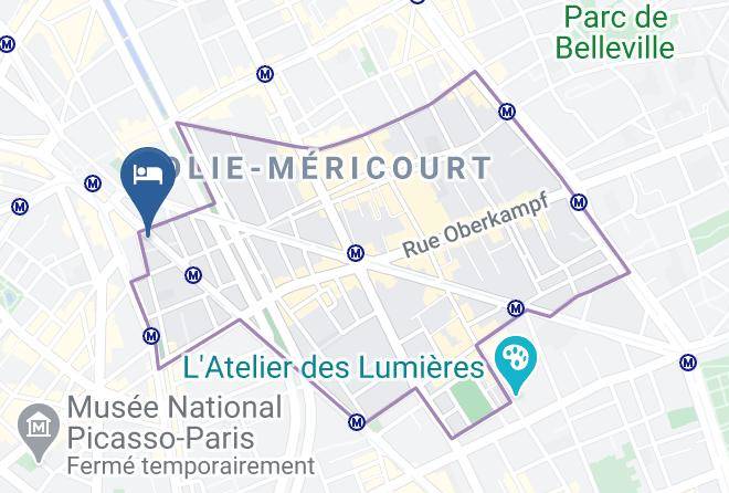 Paris - Hotel Voltaire Republique Maps