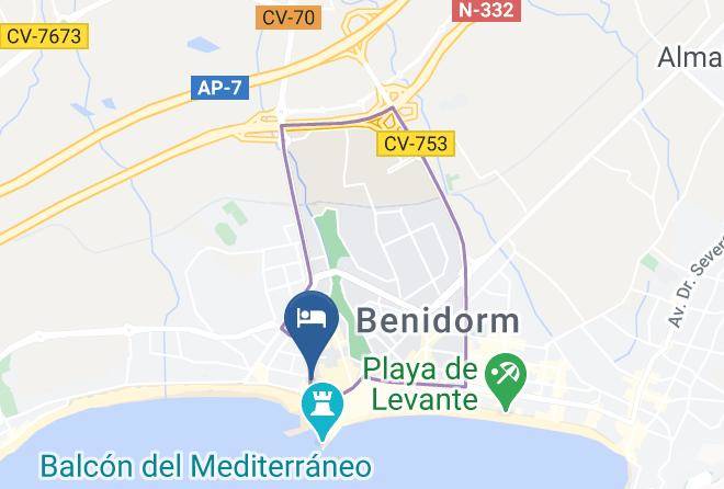 Alicante - Hotel Voramar Benidorm Maps
